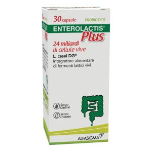 Confezione di Enterolactis Plus, integratore probiotico, Sofar